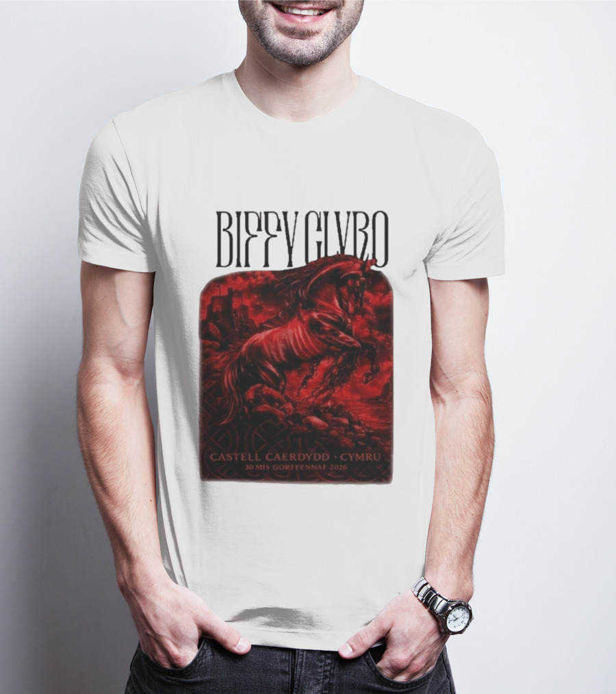 Biffy Clyro Castell Caerdydd Cymru 30 Mis Gorffennaf 2026 T-Shirt