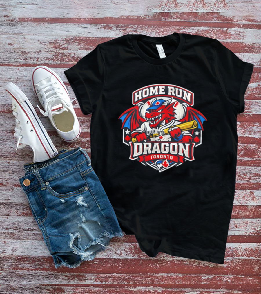 Toronto Blue Jays Home Run Dragon Toronto Royal Blue T-Shirt