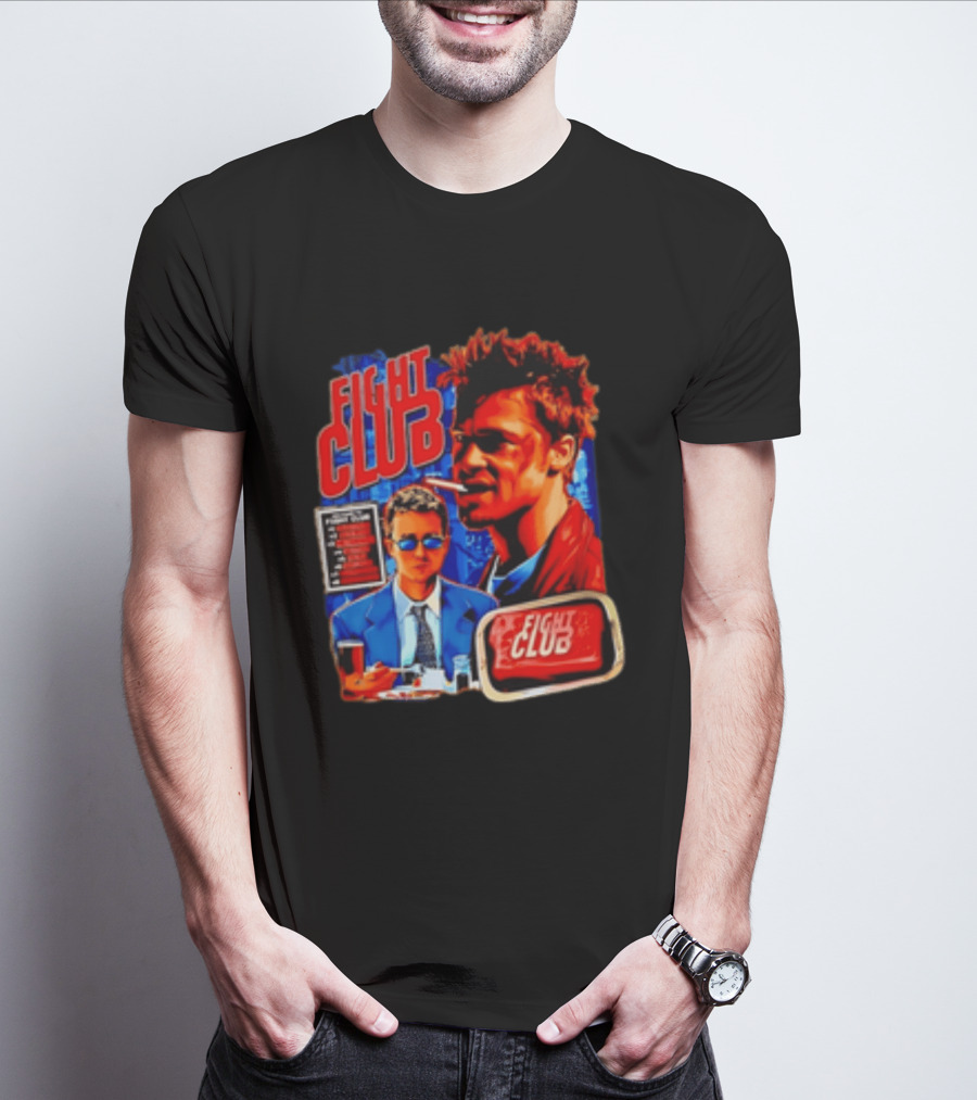 Tyler Durden The Narrator Fight Club Welcome To Fight Club Do Not Talk About T-Shirt