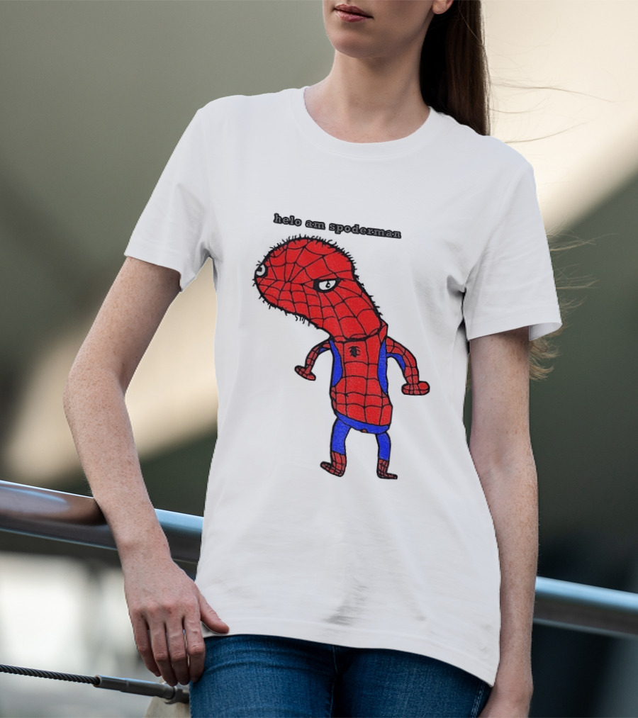 Helo Am Spoderman Spiderman Marvel Superhero Meme 2026 Comic Book T-Shirt