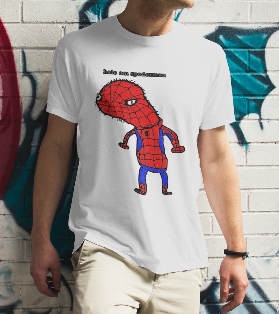 Helo Am Spoderman Spiderman Marvel Superhero Meme 2026 Comic Book T-Shirt