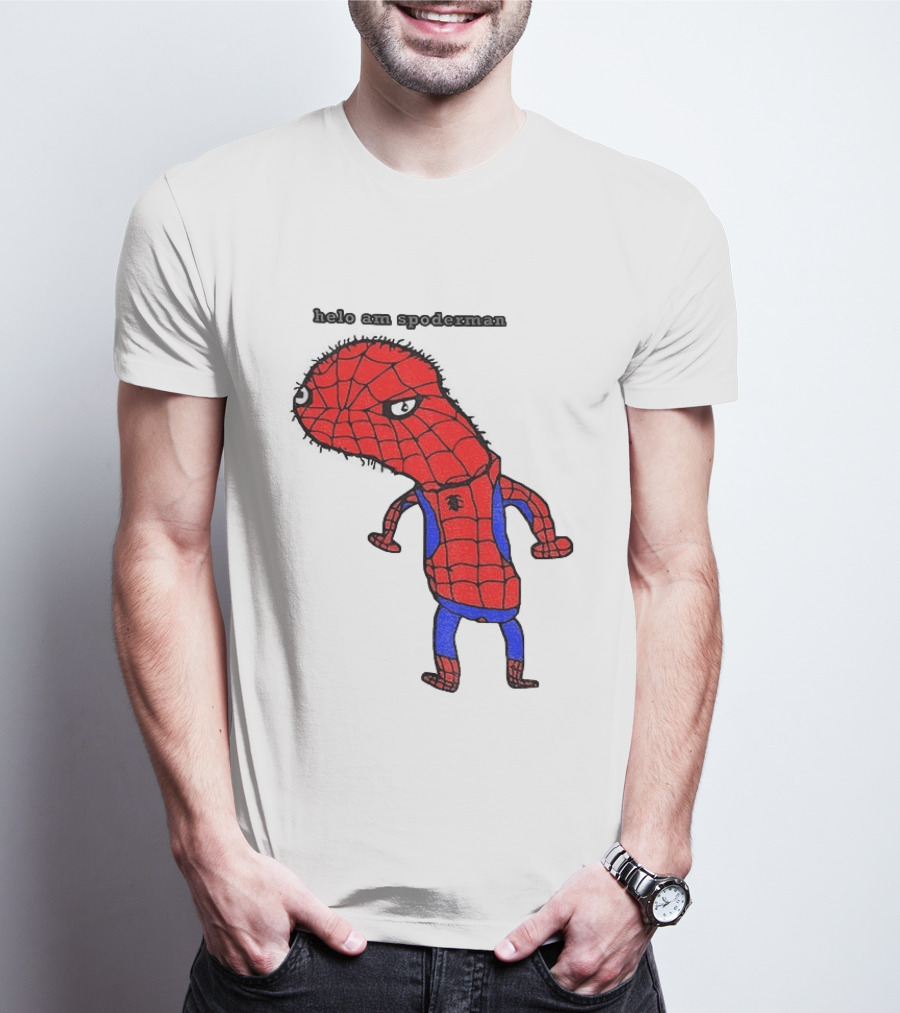 Helo Am Spoderman Spiderman Marvel Superhero Meme 2026 Comic Book T-Shirt