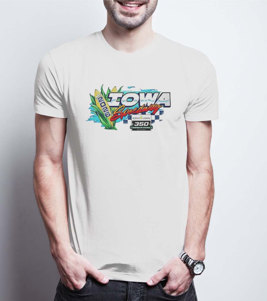 Iowa Speedway 2026 Iowa Corn 350 Powered By Ethanol Racing Event Corn Motif T-Shirt