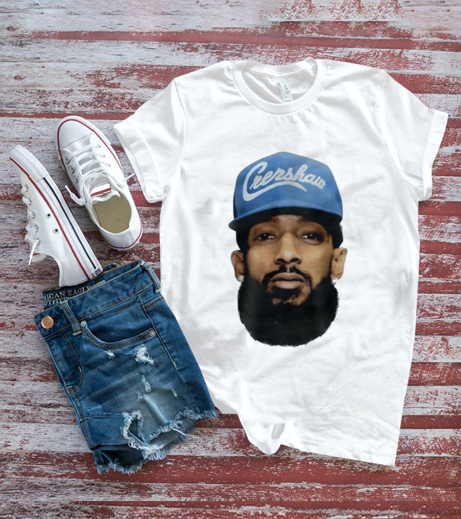Nipsey Hussle Crenshaw Blue Cap T-Shirt