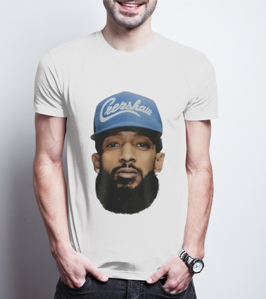 Nipsey Hussle Crenshaw Blue Cap T-Shirt