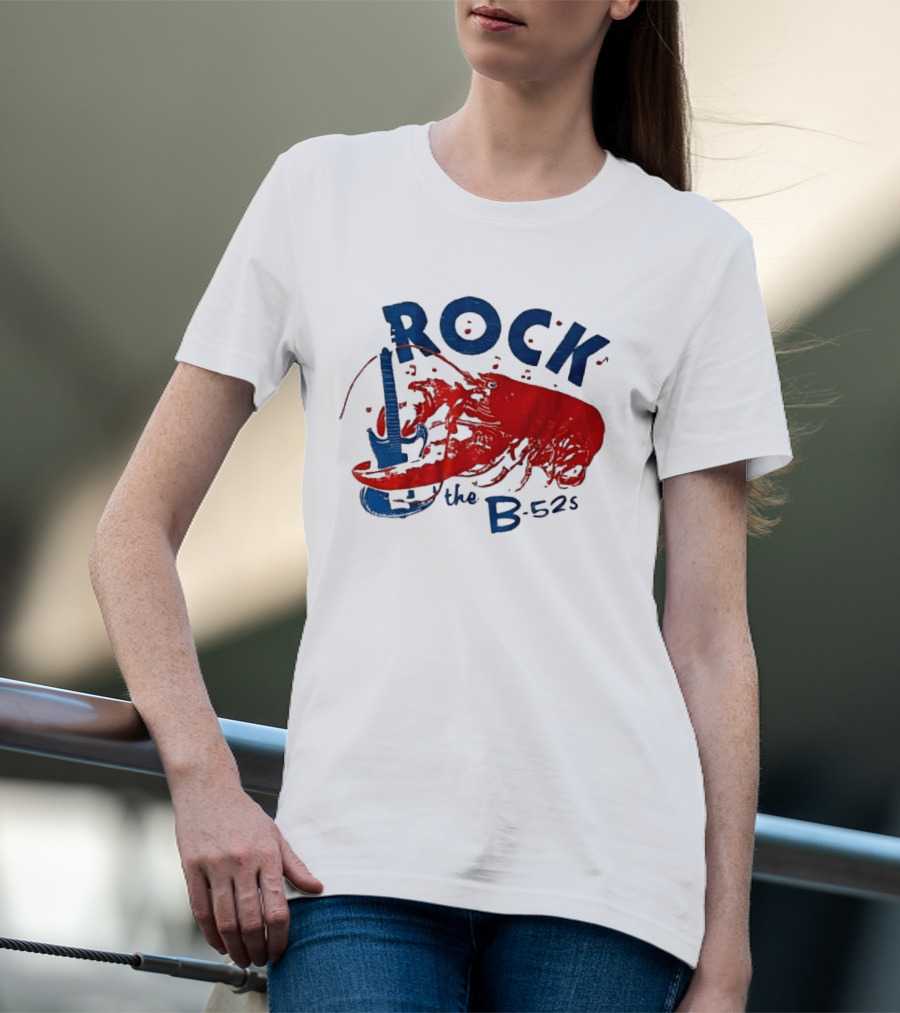 Rock The B 52s Lobster Guitar Music T-Shirt