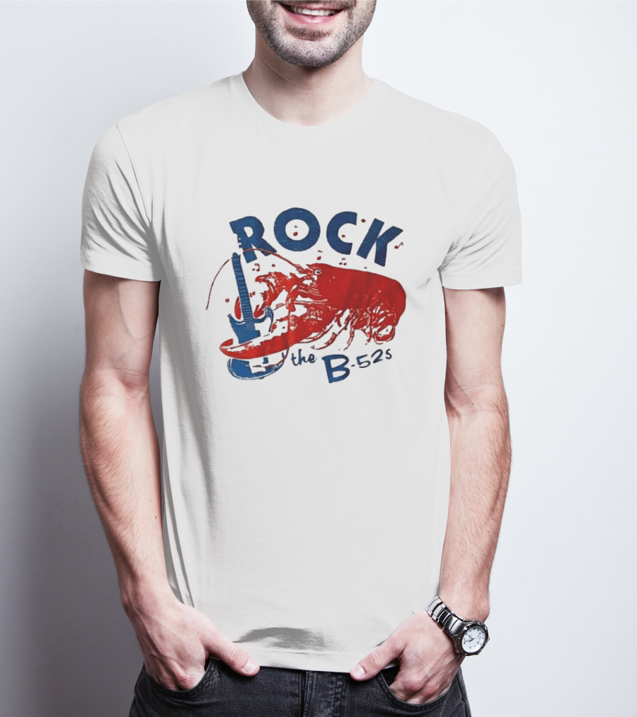 Rock The B 52s Lobster Guitar Music T-Shirt