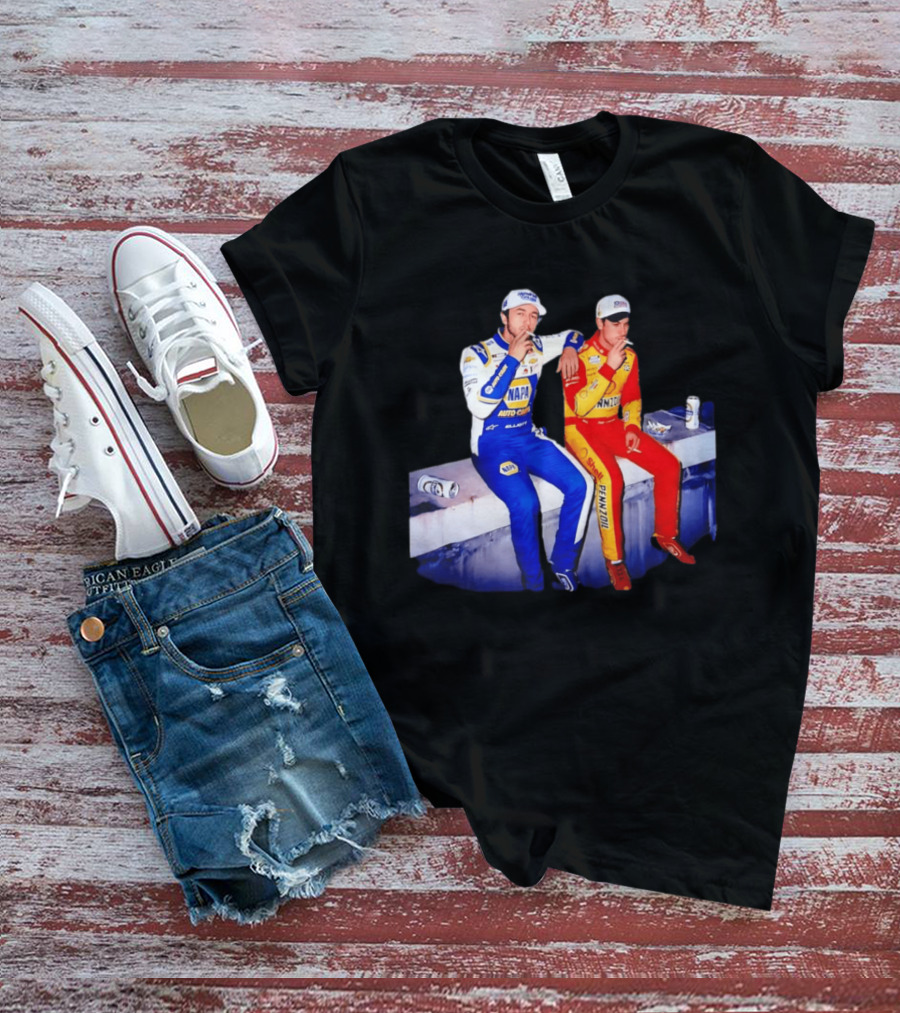 Chase Elliott Joey Logano Smoking NAPA Shell Pennzoil Hendrick Carscom T-Shirt