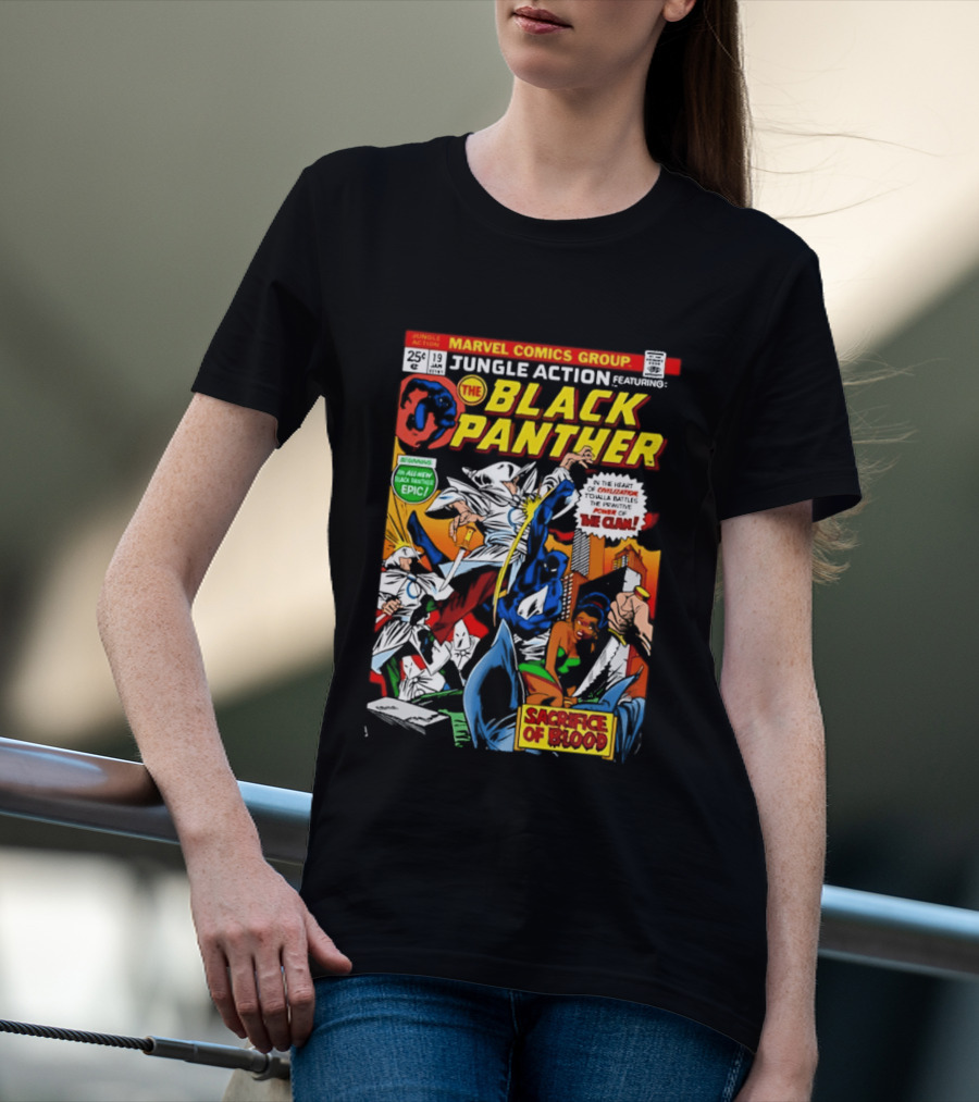 Jungle Action Featuring The Black Panther Marvel Comics Epic Sacrifice Of Blood T-Shirt