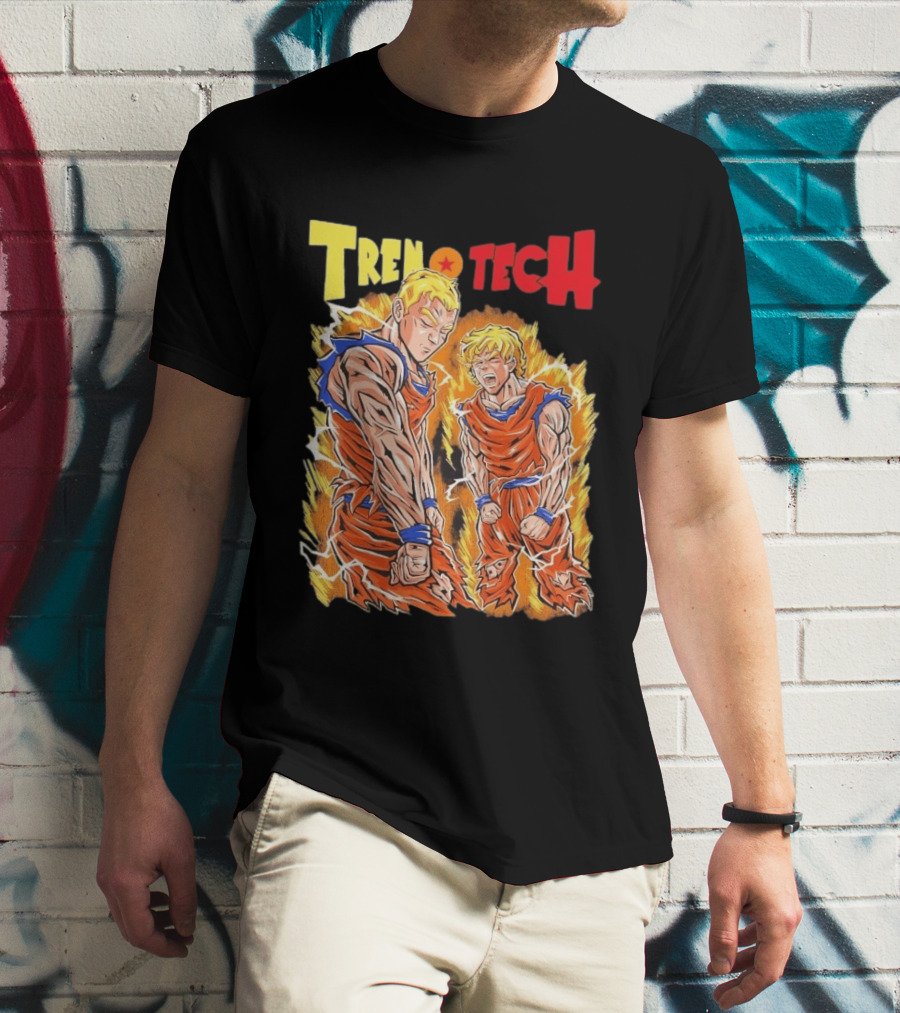 Ghost Racing Dragonball Trentech Fusion Goku Transformation T-Shirt