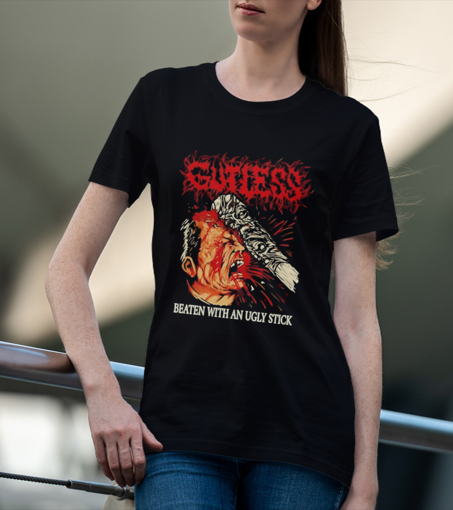 Gutless Beaten With An Ugly Stick Bloody T-Shirt