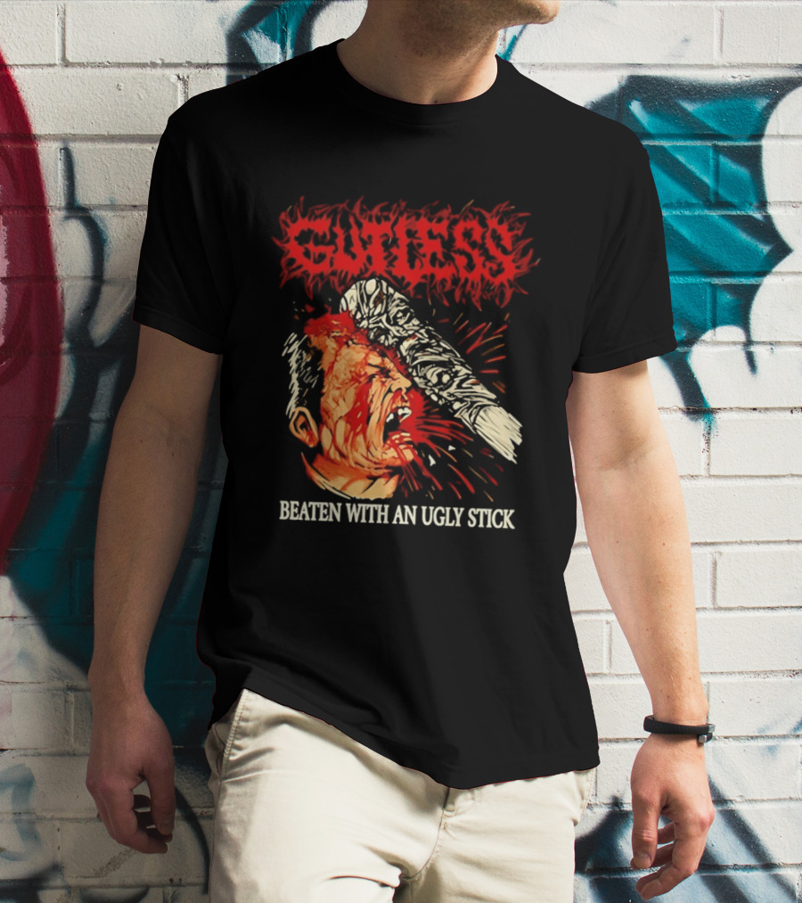 Gutless Beaten With An Ugly Stick Bloody T-Shirt