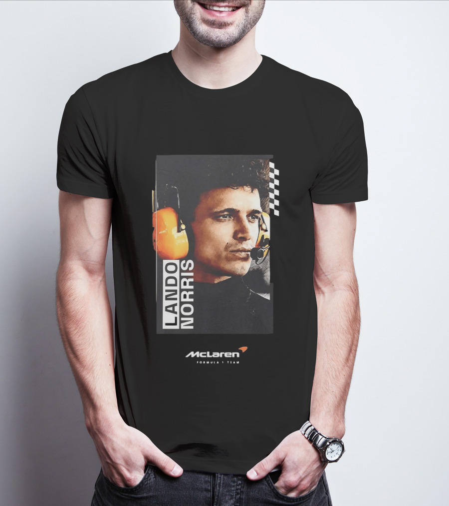 Lando Norris McLaren Formula 1 Team Racing Headset T-Shirt
