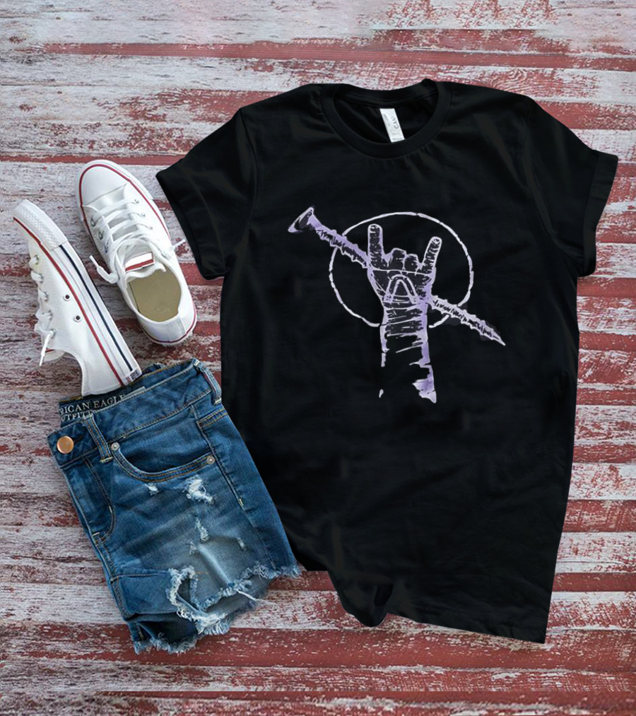 WWE Rock On Real Heels Live Forever Gesture T-Shirt