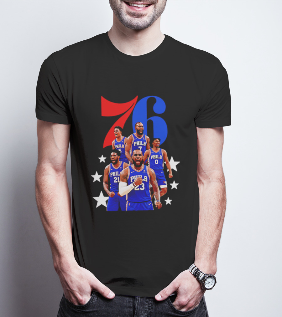 Philadelphia 76ers Players 23 21 7 0 Basketball Team Stars T-Shirt
