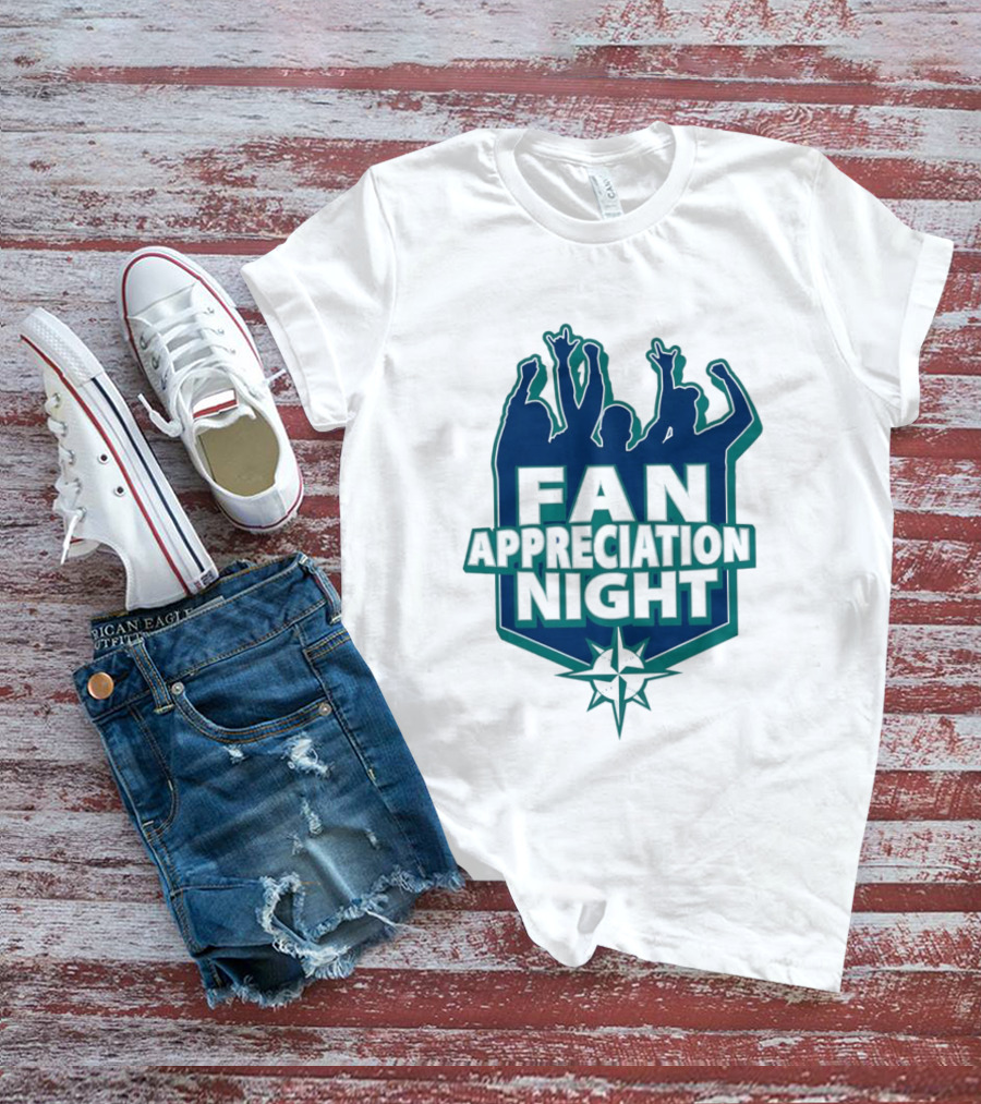 Seattle Mariners Fan Appreciation Night 2026 Baseball Event T-Shirt