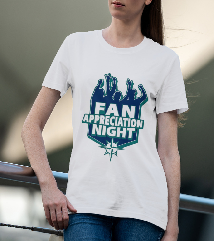 Seattle Mariners Fan Appreciation Night 2026 Baseball Event T-Shirt