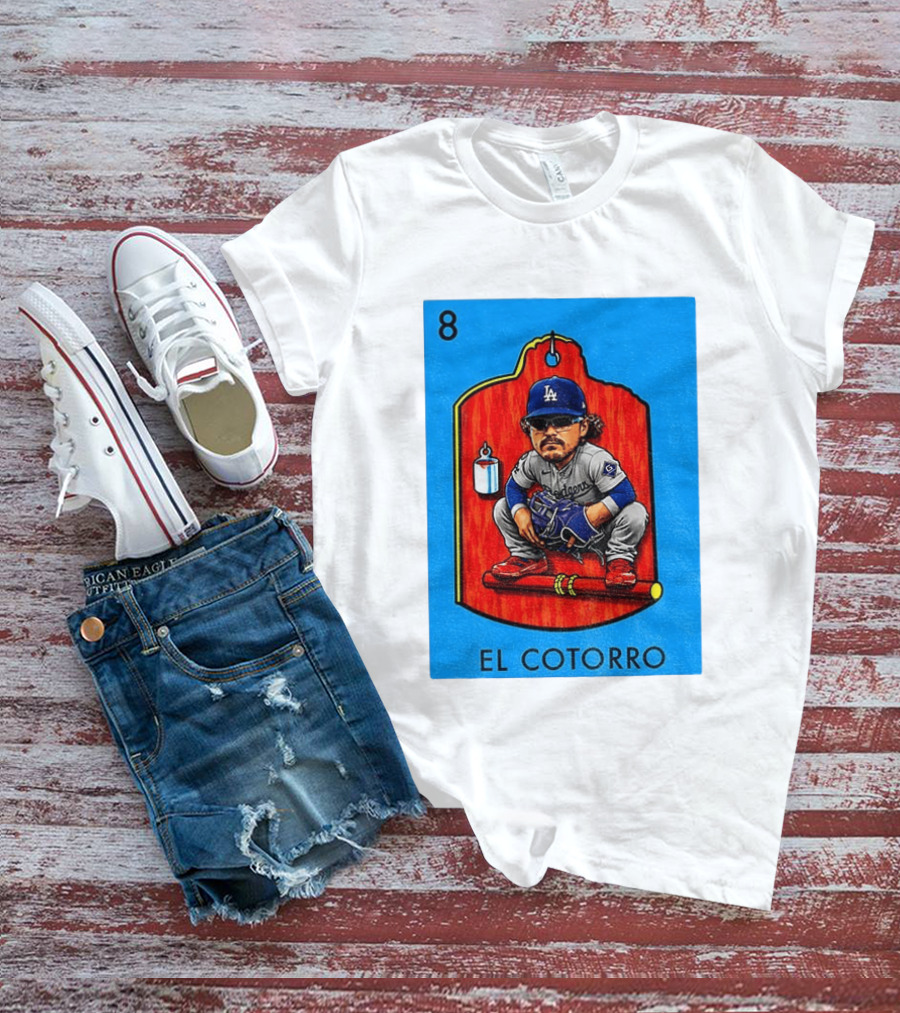 Joe Kelly Dodgers El Cotorro Loteria Card 8 T-Shirt