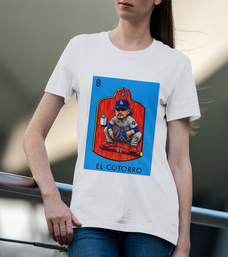 Joe Kelly Dodgers El Cotorro Loteria Card 8 T-Shirt