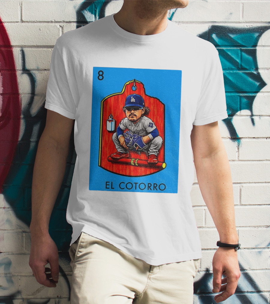 Joe Kelly Dodgers El Cotorro Loteria Card 8 T-Shirt