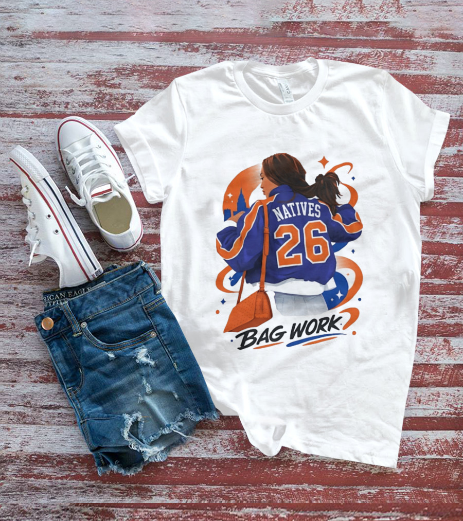 Jordyn Natives 26 Bag Work New York Knicks T-Shirt