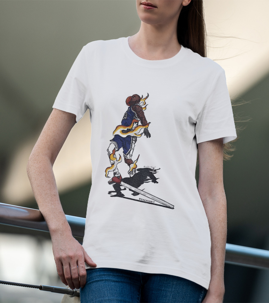 LeBron James Philadelphia 76ers The Match And The Fire NBA 2026 T-Shirt