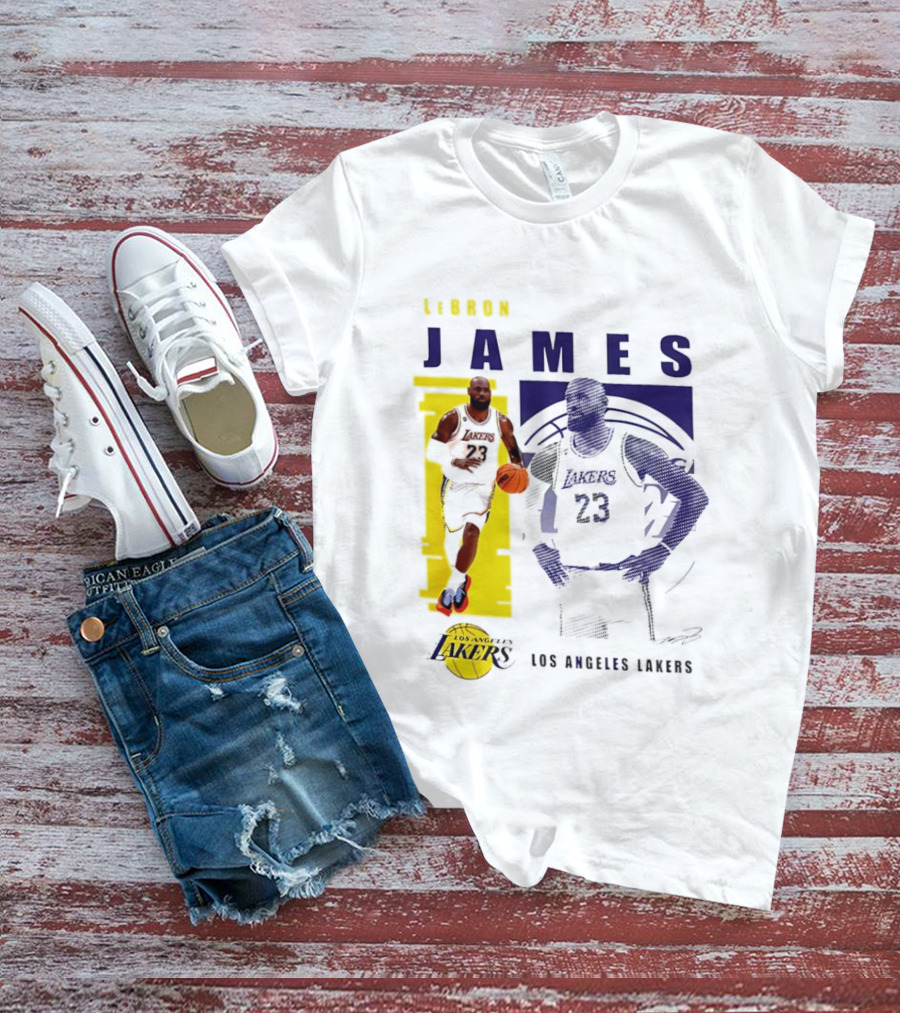 LeBron James Los Angeles Lakers Basketball Highlights 23 T-Shirt