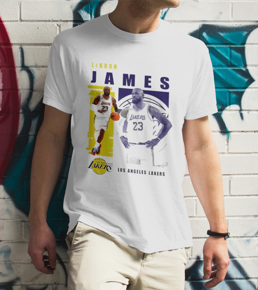 LeBron James Los Angeles Lakers Basketball Highlights 23 T-Shirt