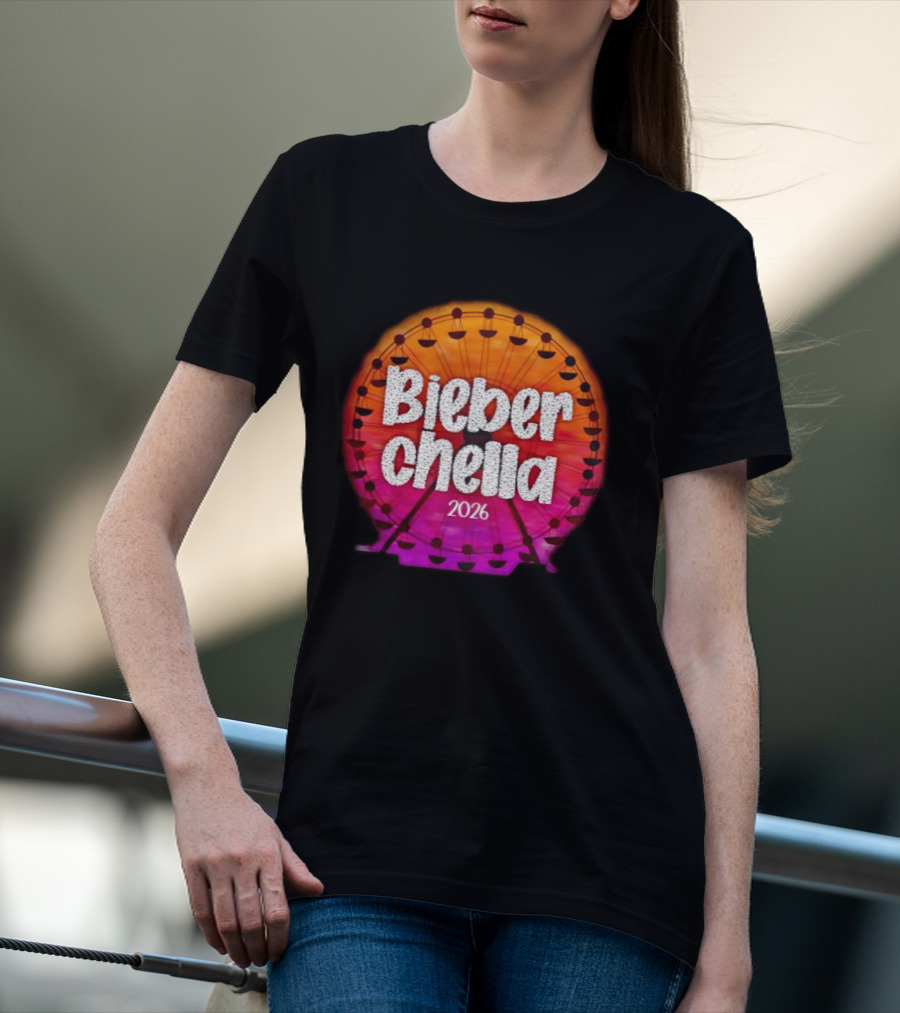 Bieberchella Coachella Ferris Wheel Summer Concert 2026 T-Shirt