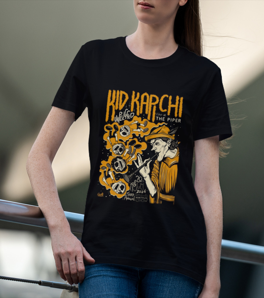 Kid Kapichi Unplugged Live The Piper July 19 20 2024 Semi Acoustic Hometown Show T-Shirt