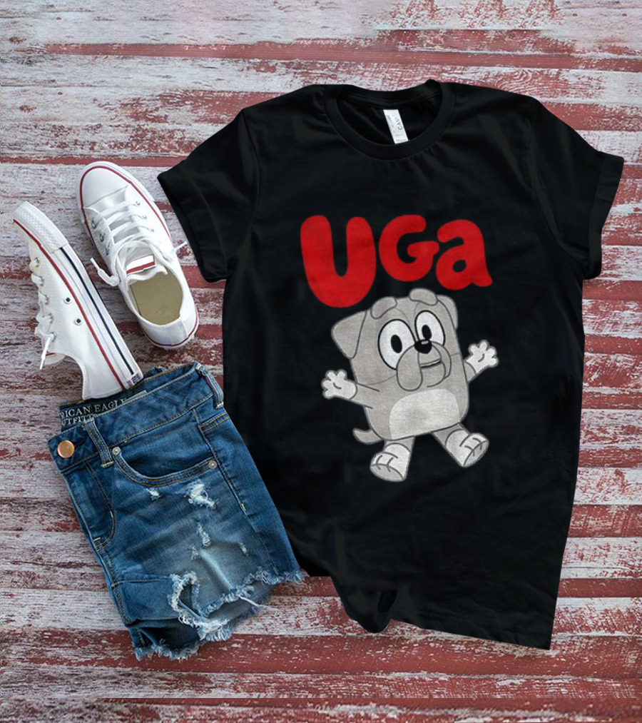 UGA Bulldogs Mascot Cartoon Graphic Game Day T-Shirt
