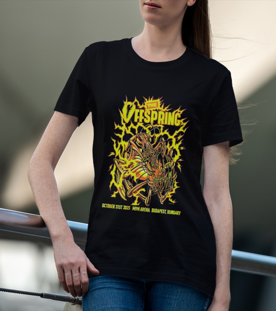 The Offspring MVM Arena Budapest Hungary Oct 31 2025 Electric Insect T-Shirt