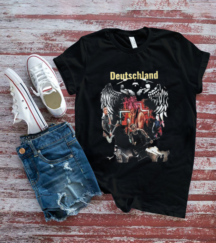 Rammstein Band Tour Deutschland Wings And Band Members T-Shirt