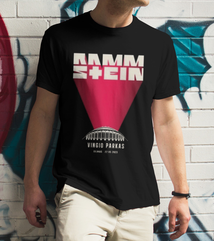 Rammstein Vingio Parkas Vilnius 22 05 2023 Tour Event T-Shirt
