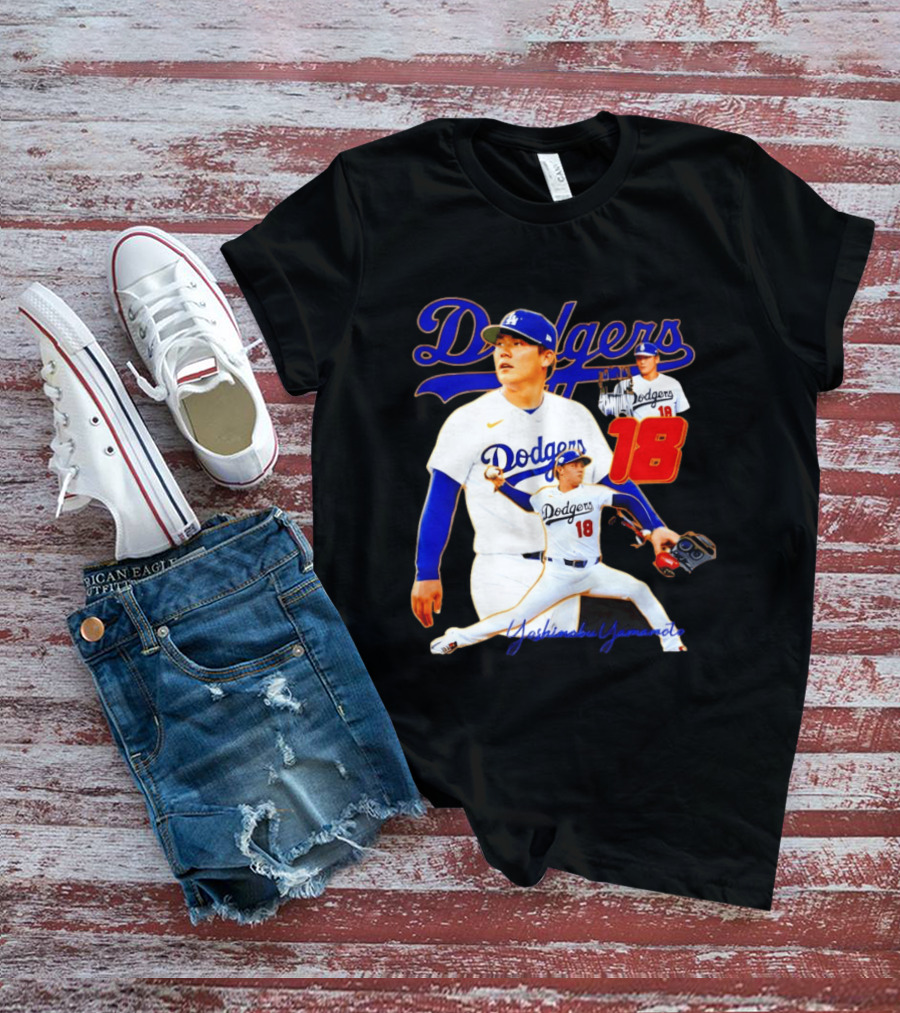 Los Angeles Dodgers Yoshinobu Yamamoto 18 Baseball 2026 T-Shirt