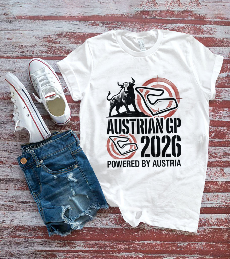 Austrian GP 2026 Powered By Austria Charging Bull Racing Circuit T-Shirt