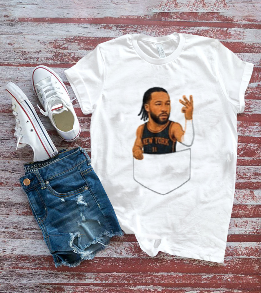 Jalen Brunson New York Knicks NBA Pocket T-Shirt