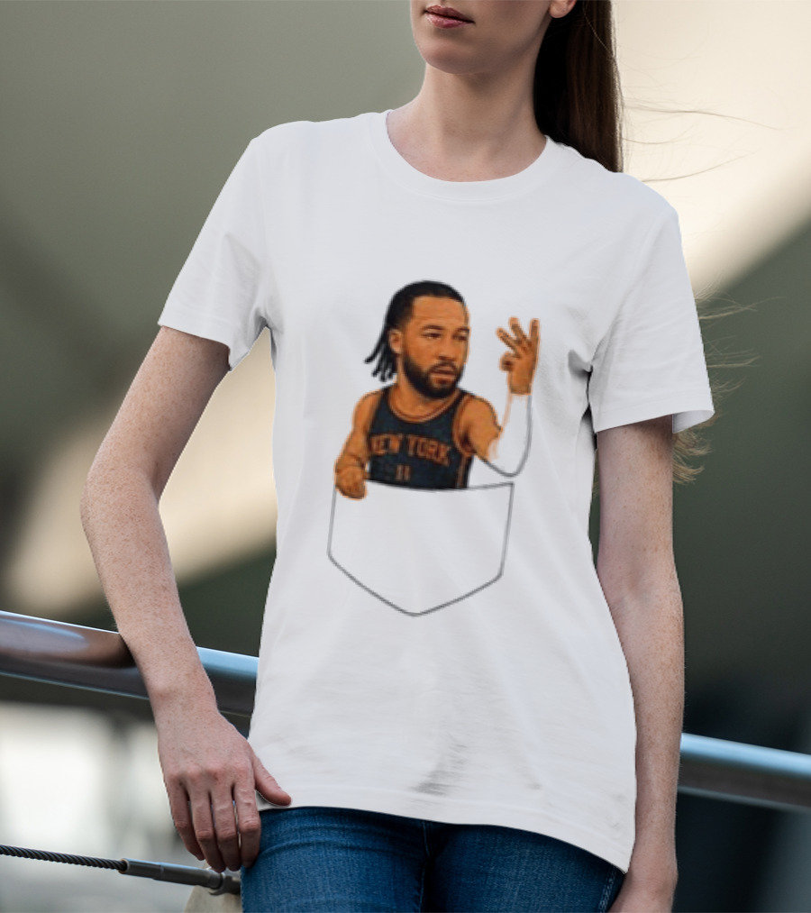 Jalen Brunson New York Knicks NBA Pocket T-Shirt