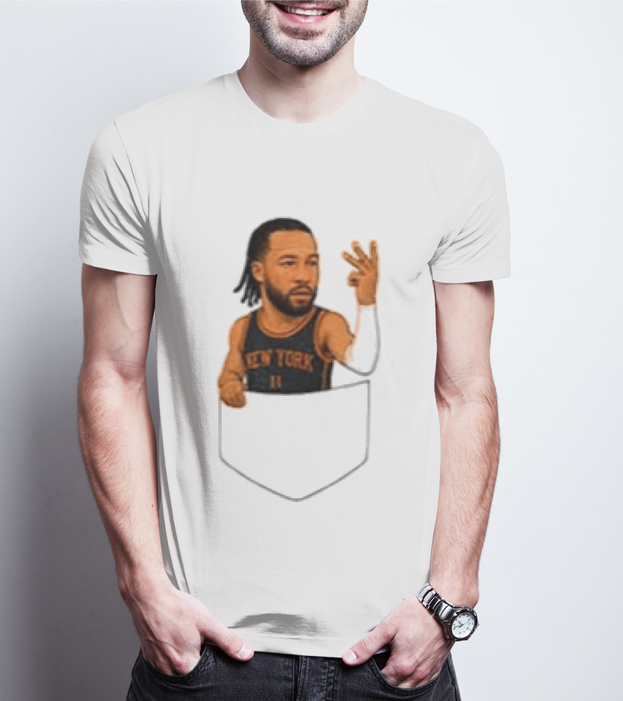 Jalen Brunson New York Knicks NBA Pocket T-Shirt