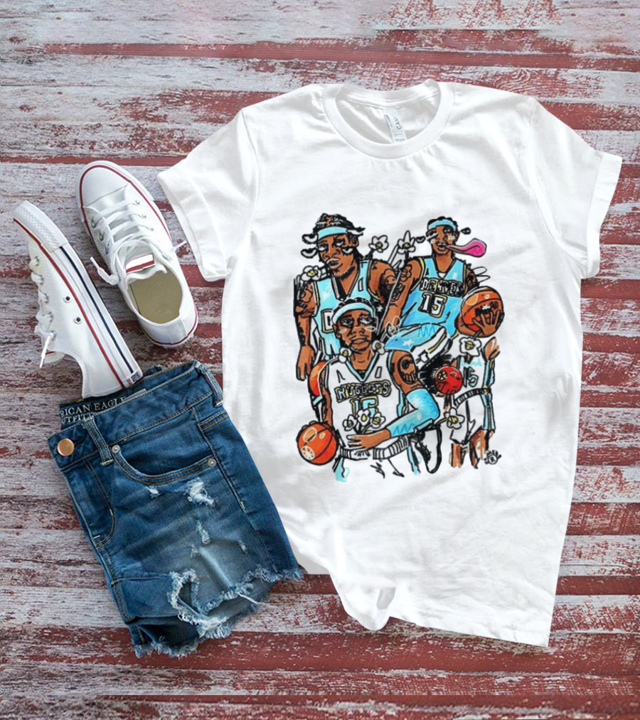 Carmelo Anthony Denver Nuggets NBA Basketball Player Iconic Moments T-Shirt