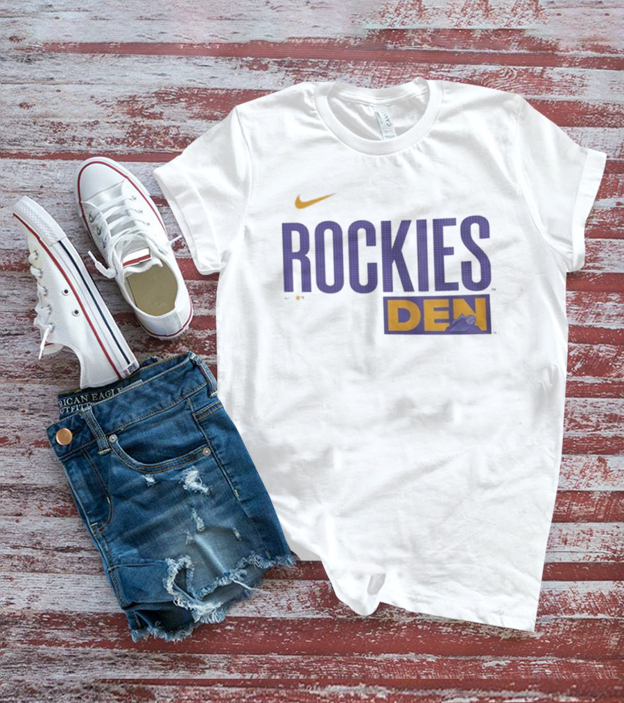 Colorado Rockies 2025 City Connect Rockies Nike DEN Wordmark T-Shirt