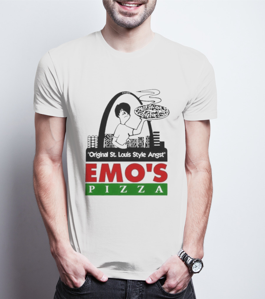 Original St. Louis Style Angst Emo's Pizza T-Shirt