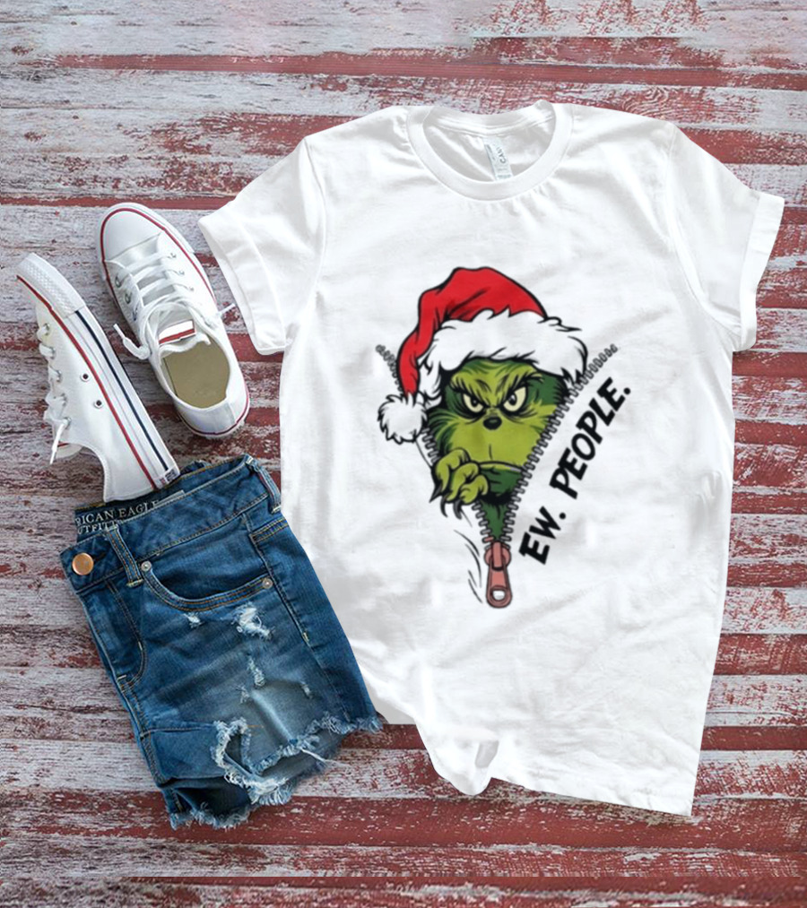 Ew People Grinch Christmas 2025 Holiday Humor T-Shirt