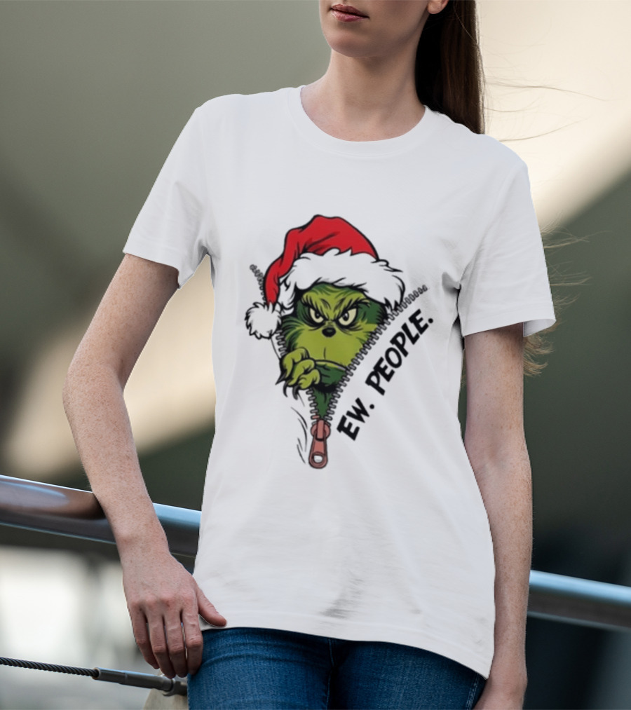 Ew People Grinch Christmas 2025 Holiday Humor T-Shirt