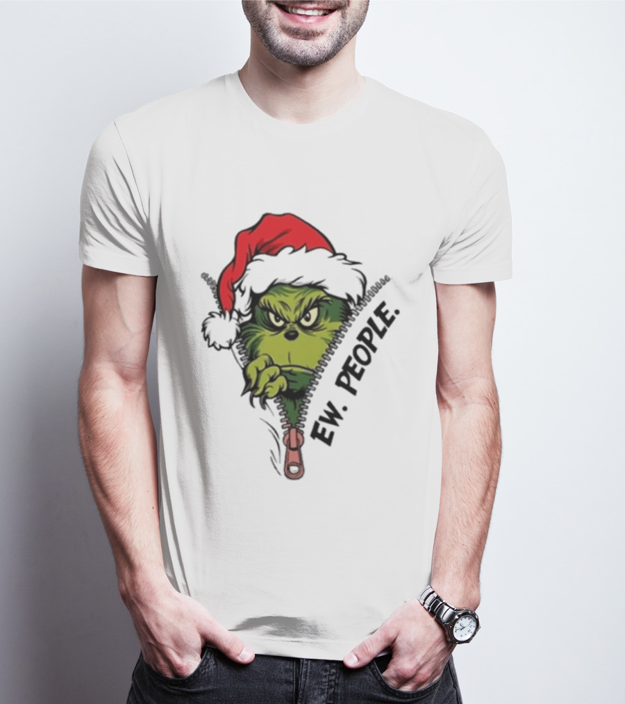 Ew People Grinch Christmas 2025 Holiday Humor T-Shirt
