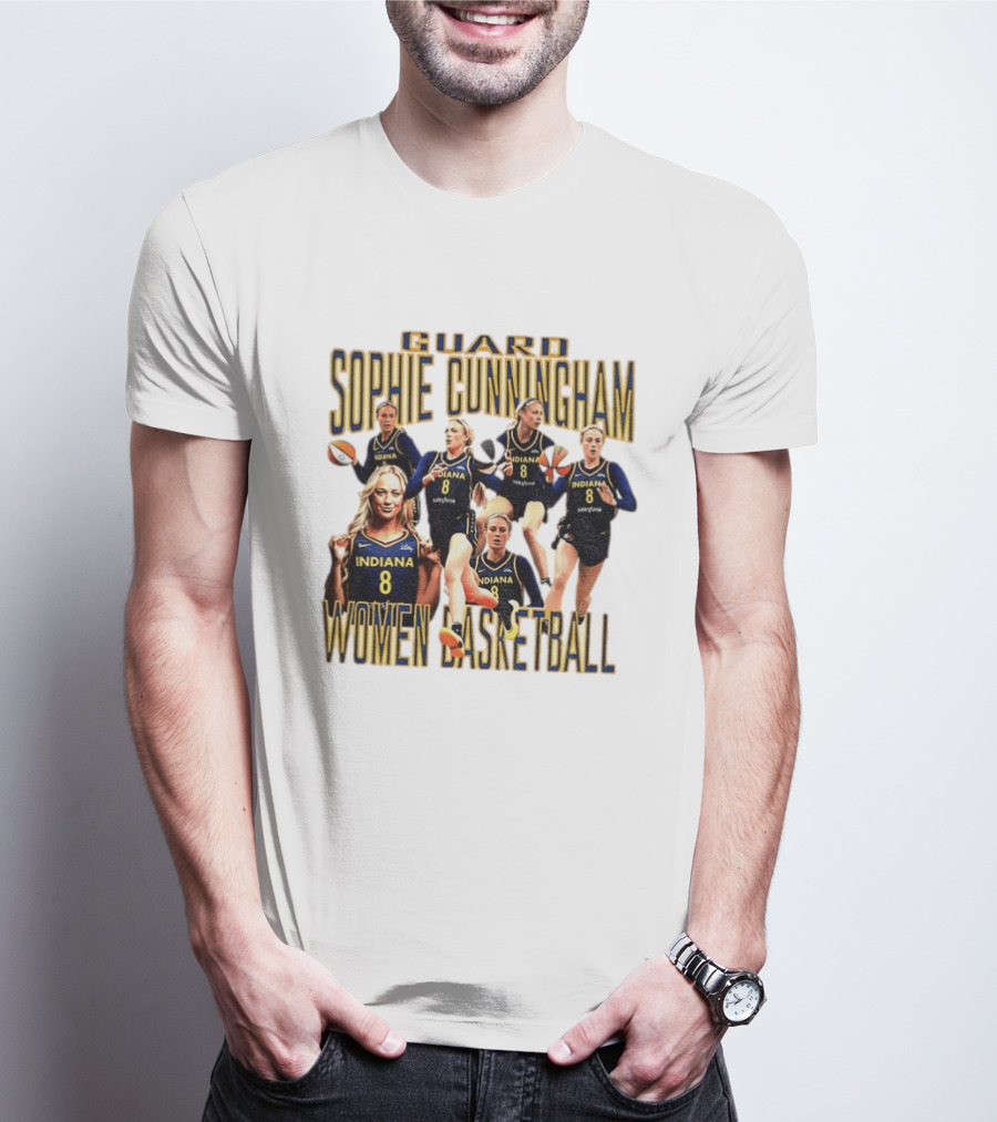 Guard Sophie Cunningham Indiana Fever Women Basketball Player 8 T-Shirt