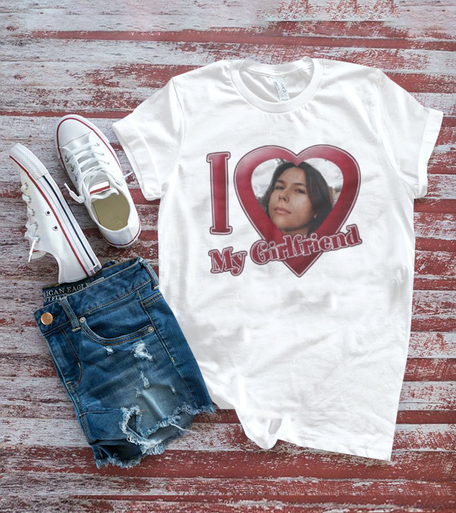 I Heart My Girlfriend Gigi Perez Photo Inside Heart T-Shirt