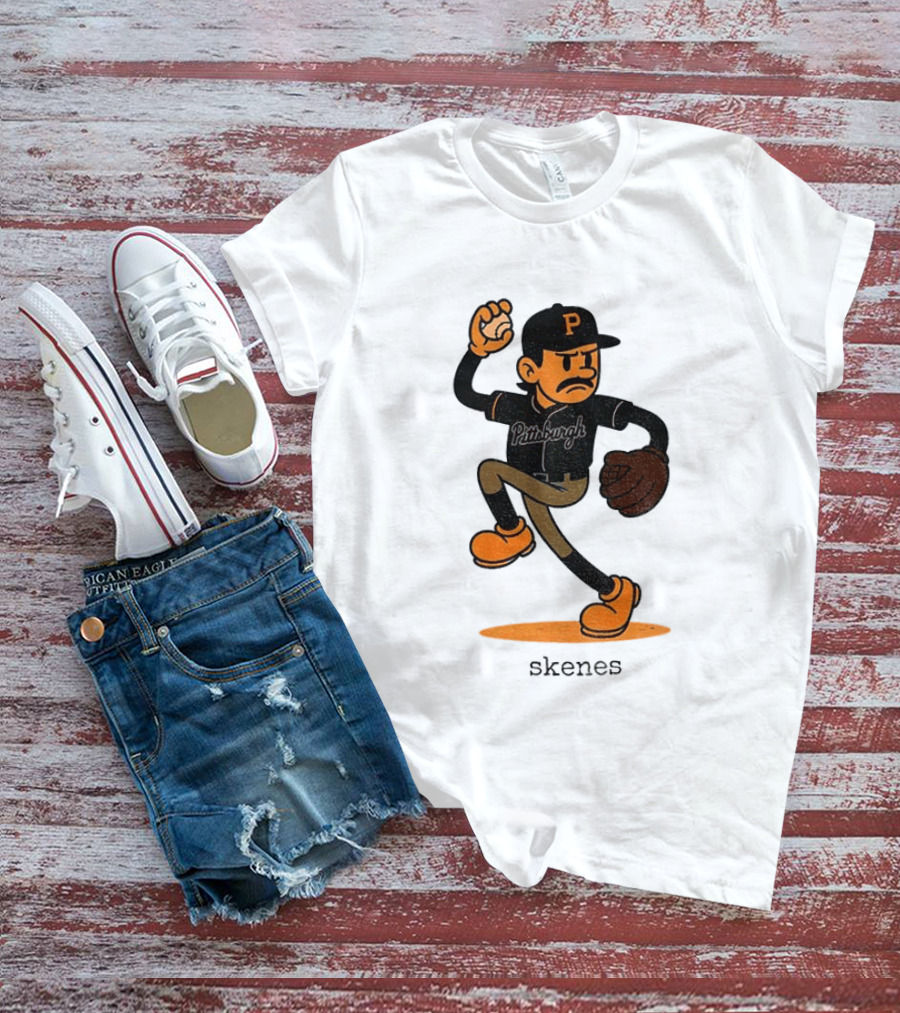 Paul Skenes Pittsburgh P Baseball MLB Cartoon Skenes T-Shirt