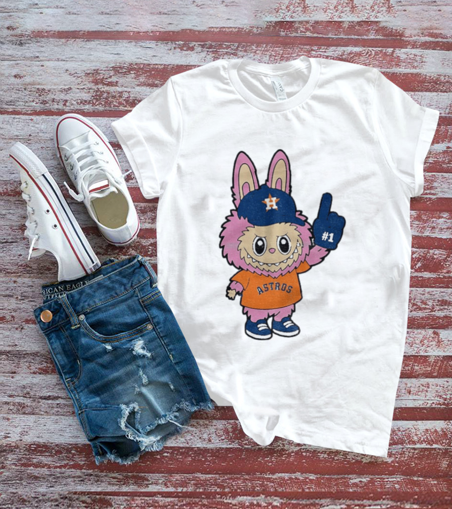 Labubu Astros 2025 Pink Houston MLB Baseball Sports T-Shirt