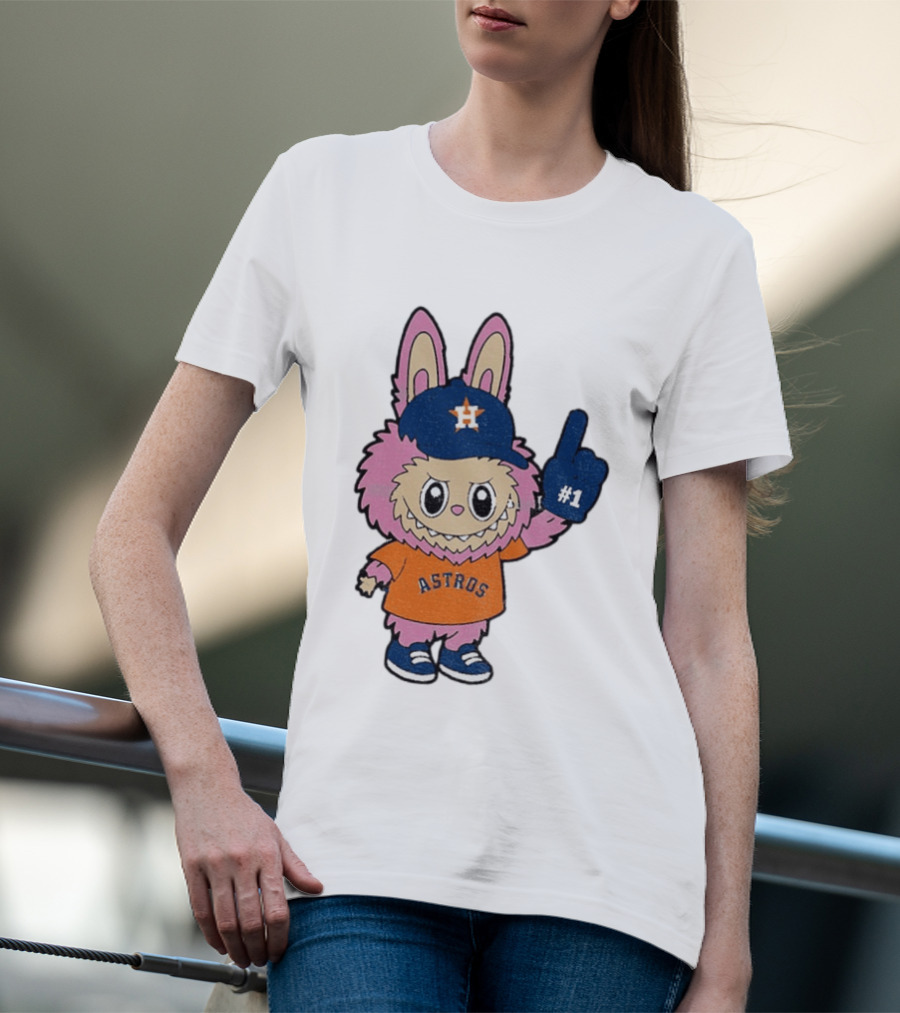 Labubu Astros 2025 Pink Houston MLB Baseball Sports T-Shirt